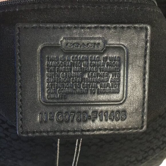 Coach Soho Signature Black Crossbody Shoulder Bag - Picture 12 of 15